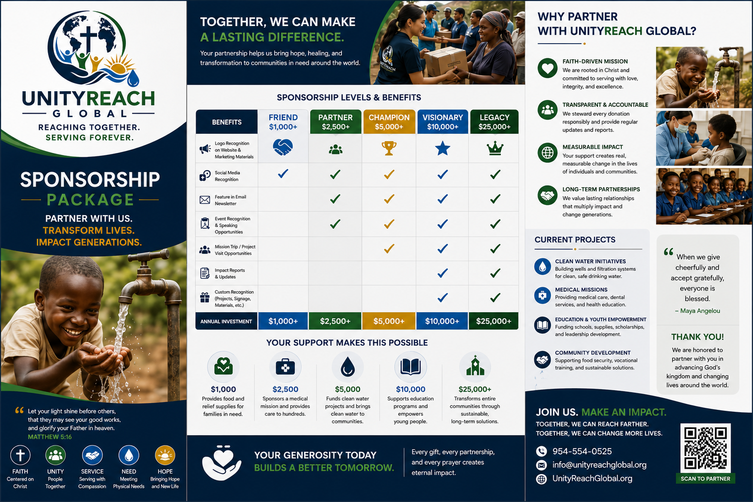 Sponsorship Package — UnityReach Global